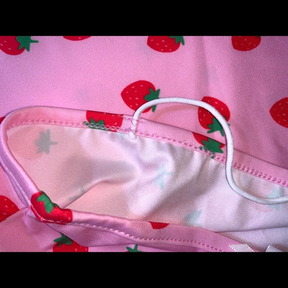 🍓Sexy Kawaii Lolita Strawberry Dress Set | Pink - Picture 8 of 16